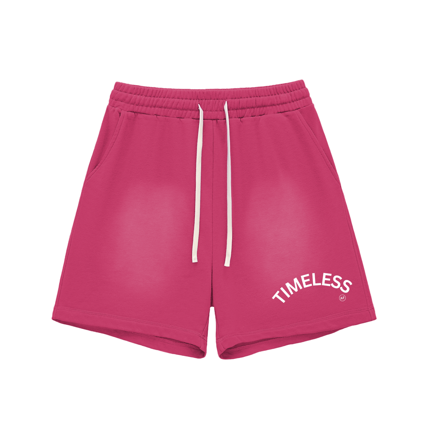 TIMELESS AF Sun Fade Raw Edge Cotton Shorts image 6
