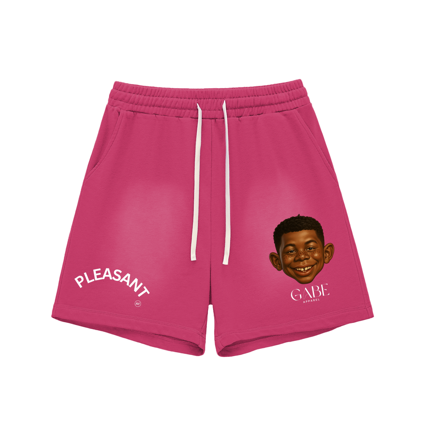 PLEASANT AF Sun Fade Raw Edge Cotton Shorts image 4