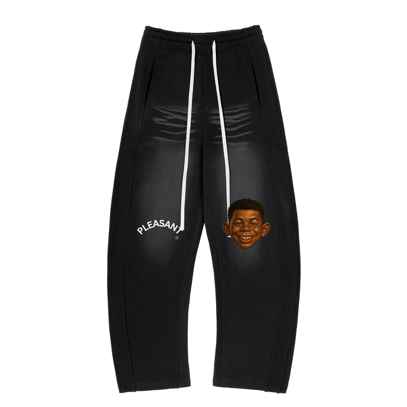 PLEASANT AF Sun Fade Curved Blade Fleece Sweatpants image 0