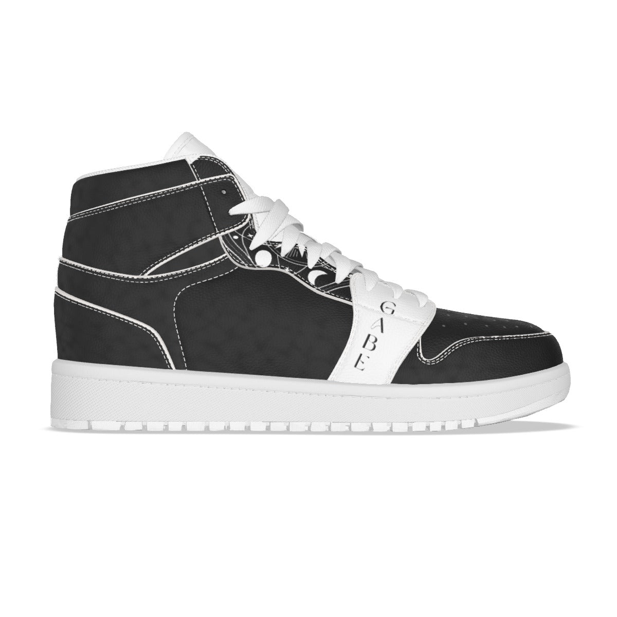 Black Satellite Women's Synthetic Leather Stitching Shoes image 3