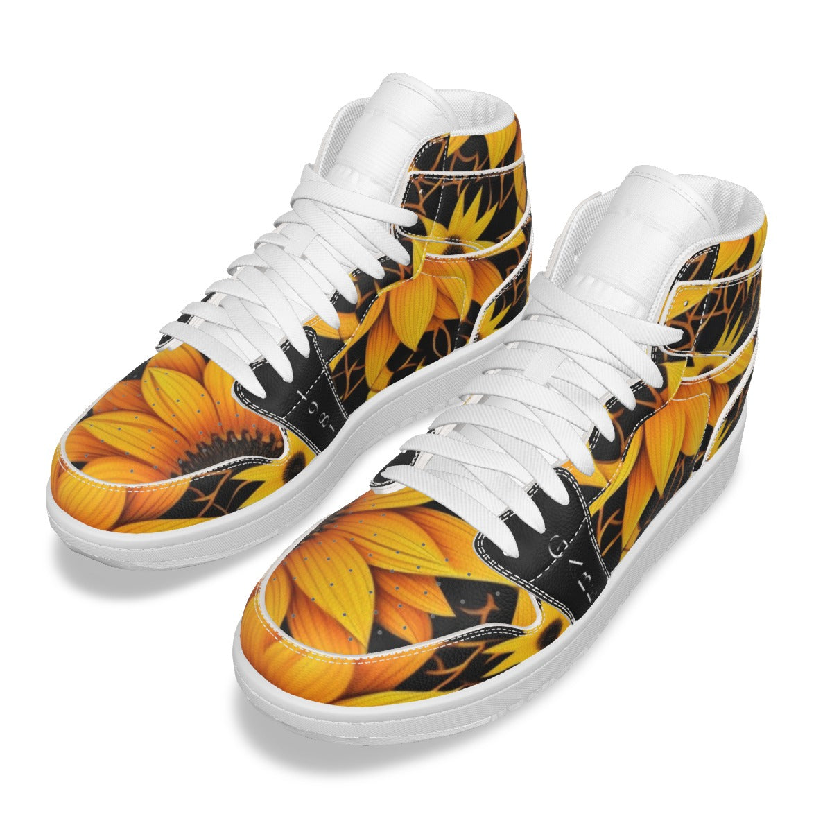 Satin Sunflower Women's Synthetic Leather Stitching Shoes image 1