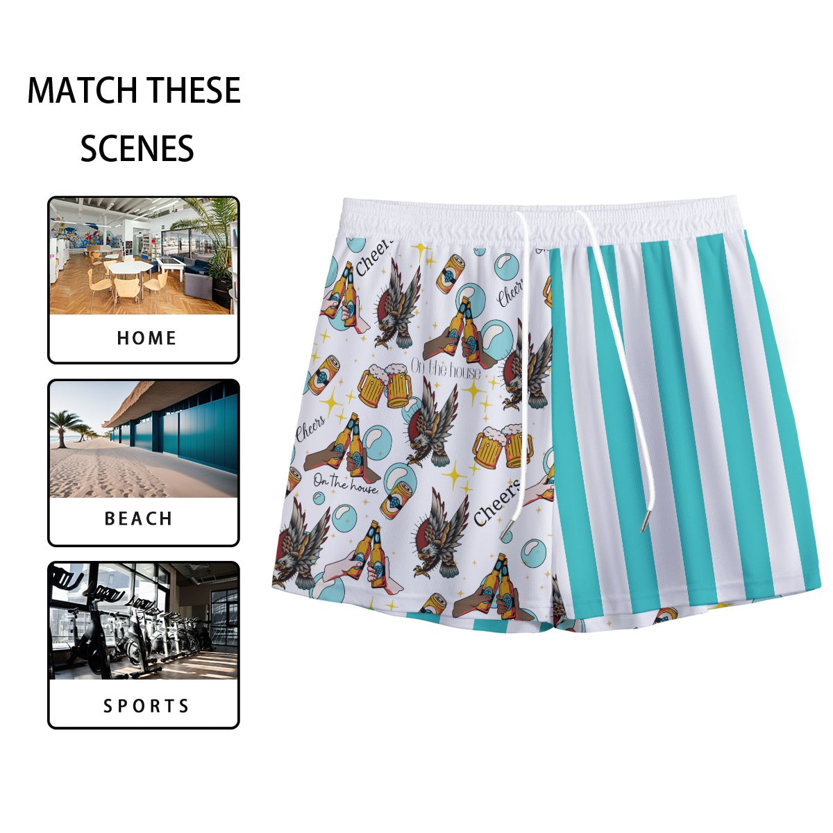 All-Over Print Men's Mesh Shorts image 4