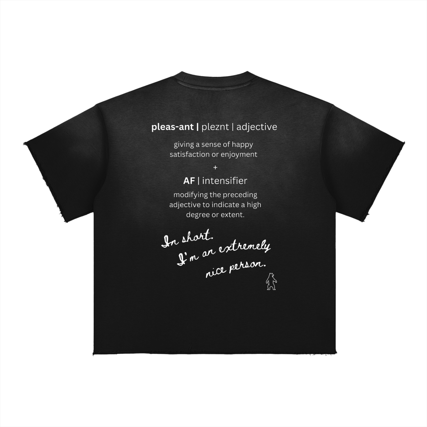 PLEASANT AF Sun Fade Raw Edge T-Shirt image 1