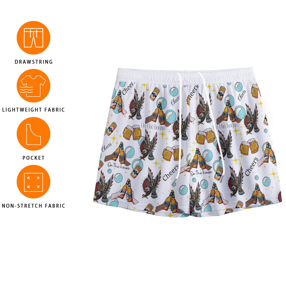 All-Over Print Men's Mesh Shorts image 5