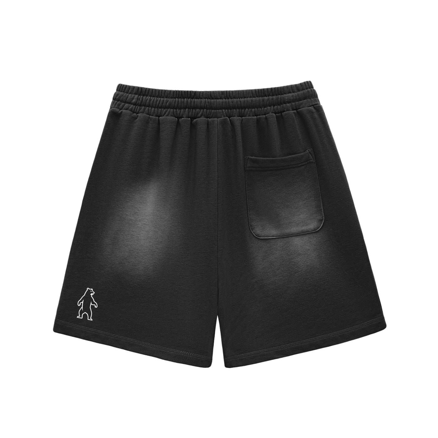 PLEASANT AF Sun Fade Raw Edge Cotton Shorts image 1