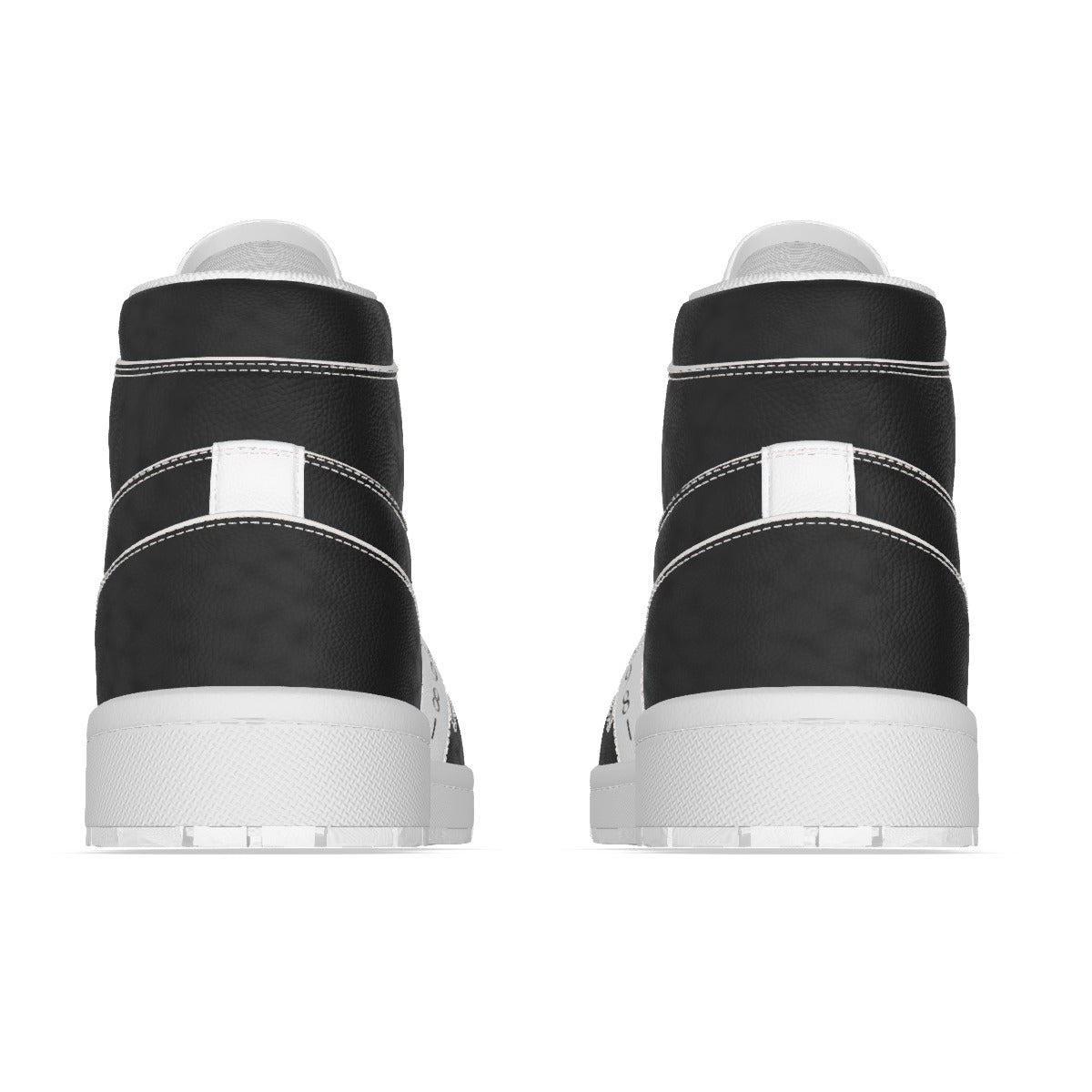 Black Satellite Women's Synthetic Leather Stitching Shoes image 5