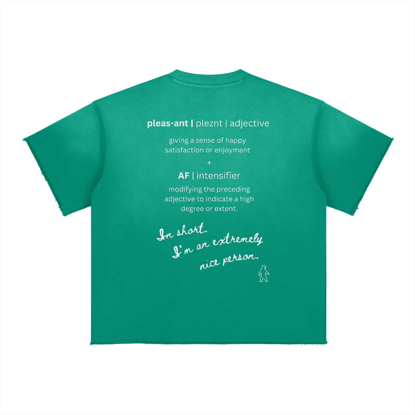 PLEASANT AF Sun Fade Raw Edge T-Shirt image 3