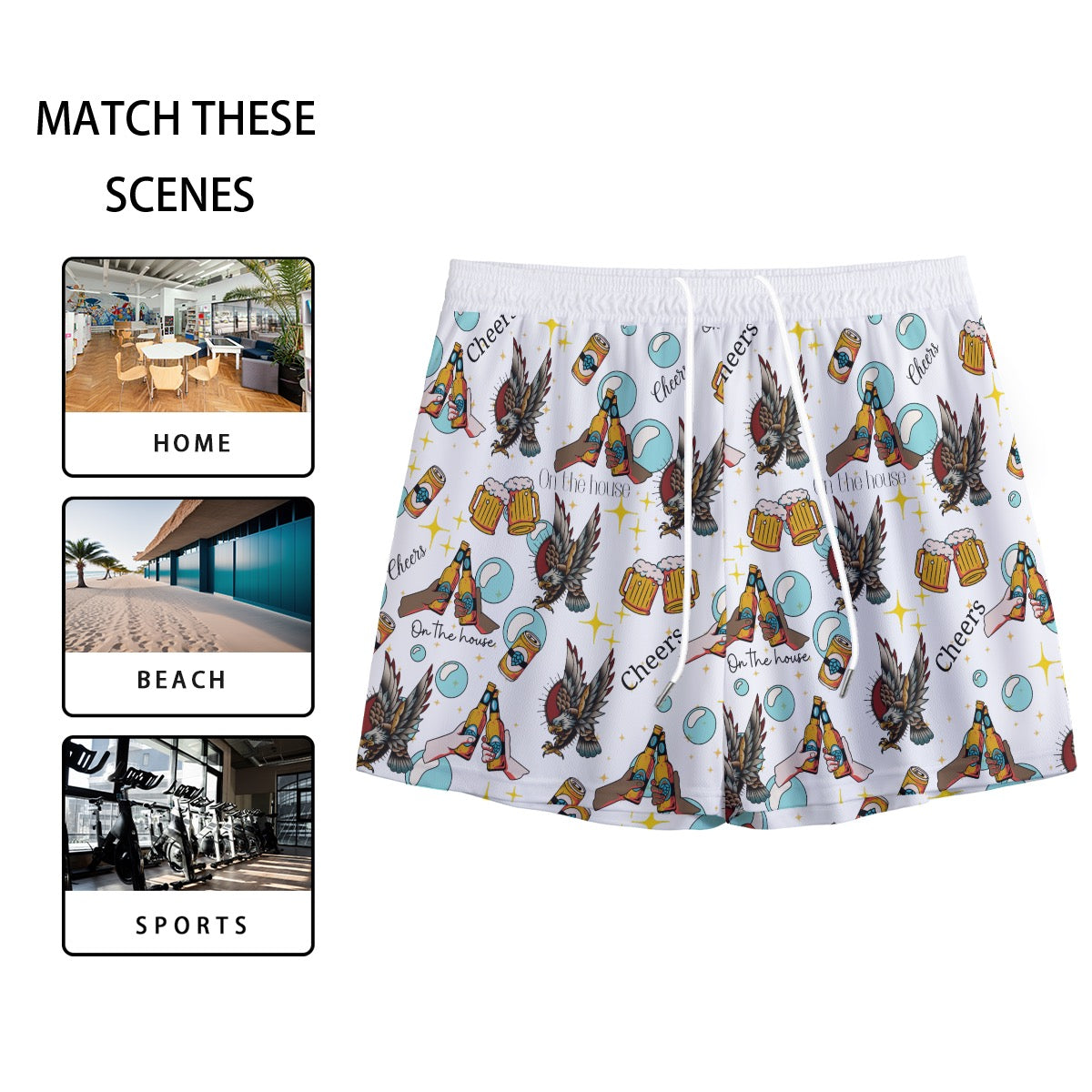 All-Over Print Men's Mesh Shorts image 4