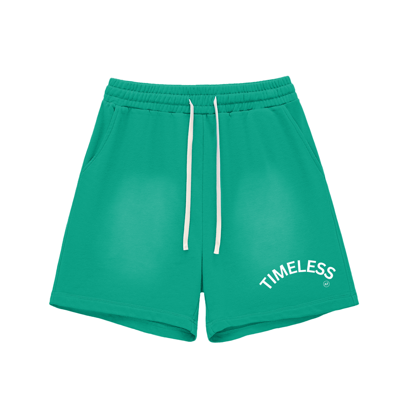 TIMELESS AF Sun Fade Raw Edge Cotton Shorts image 2