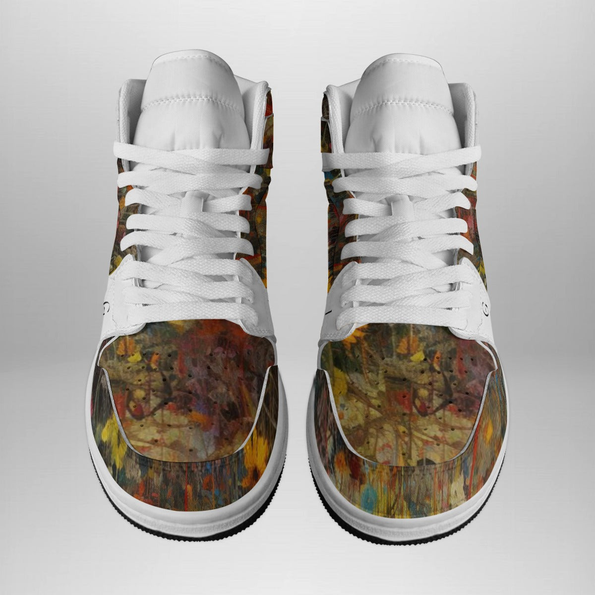 SKL FLWR 1981 Men's Synthetic Leather Stitching Mid-Top image 1