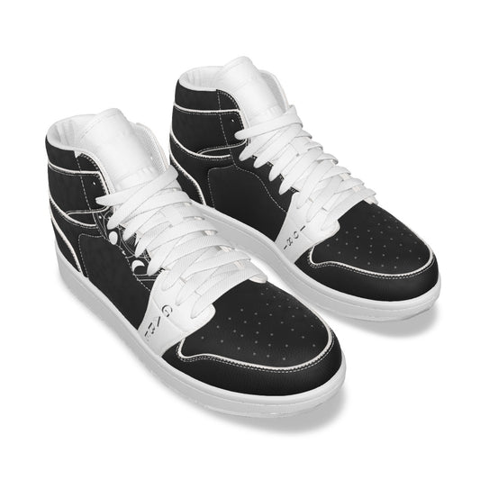 Black Satellite Women's Synthetic Leather Stitching Shoes image 0