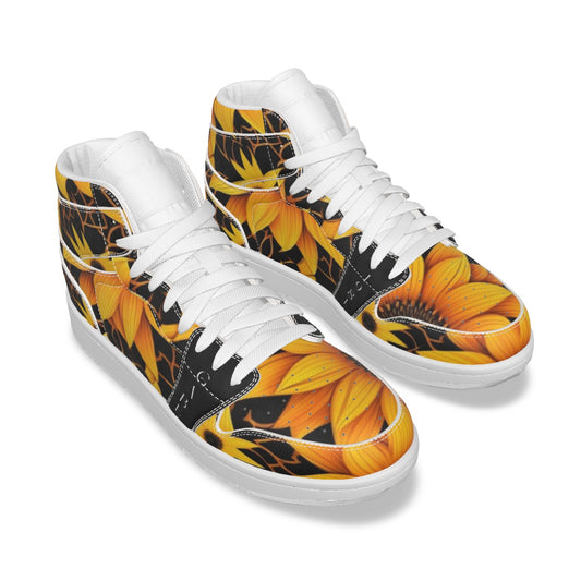 Satin Sunflower Women's Synthetic Leather Stitching Shoes image 0