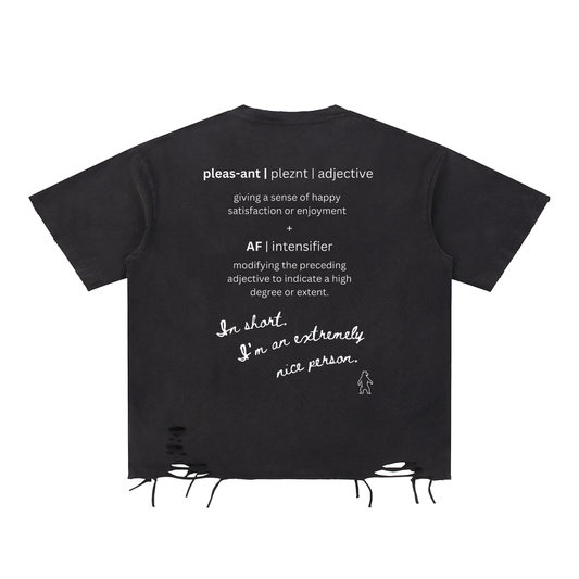 Snow Washed Raw-Hem T-Shirt image 1