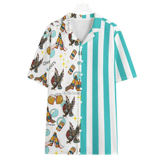 All-Over Print Men's Hawaiian Shirt With Button Closure image 0