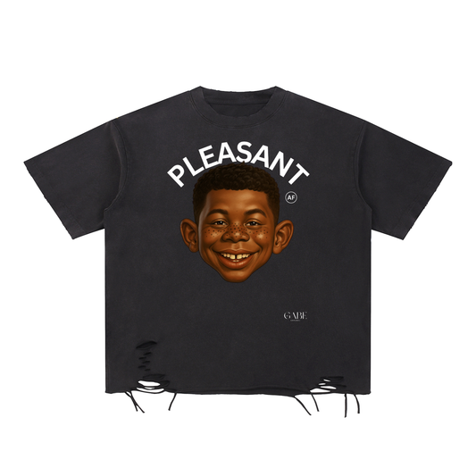 Snow Washed Raw-Hem T-Shirt image 0