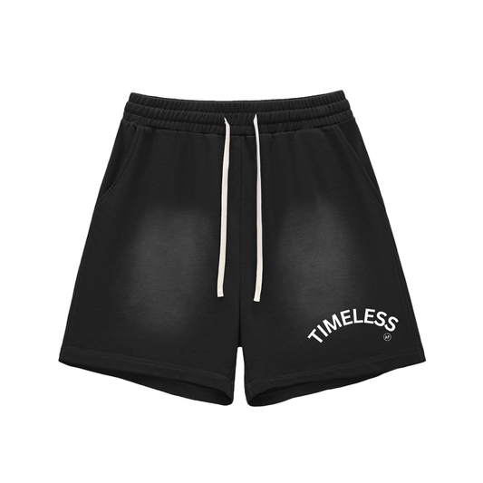 TIMELESS AF Sun Fade Raw Edge Cotton Shorts image 0