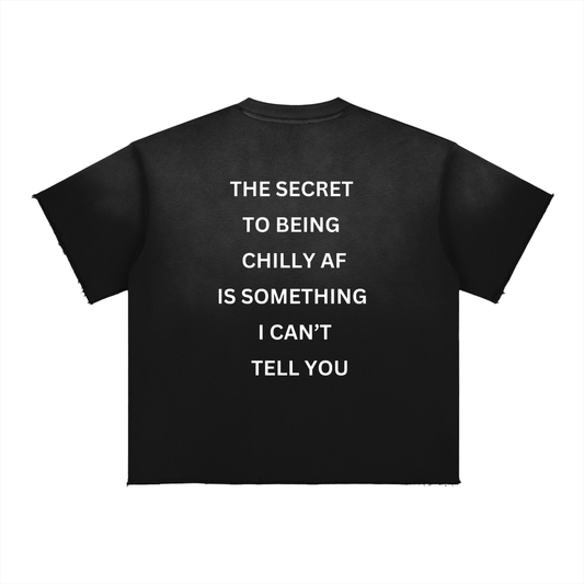 CHILLY AF Sun Fade Raw Edge T-Shirt image 1